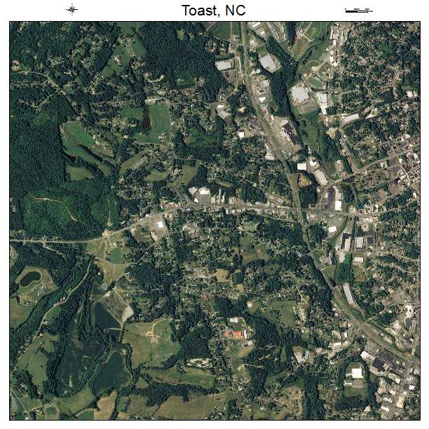 Toast, NC air photo map