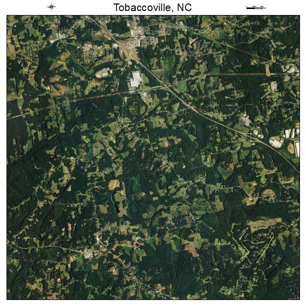 Tobaccoville, NC air photo map