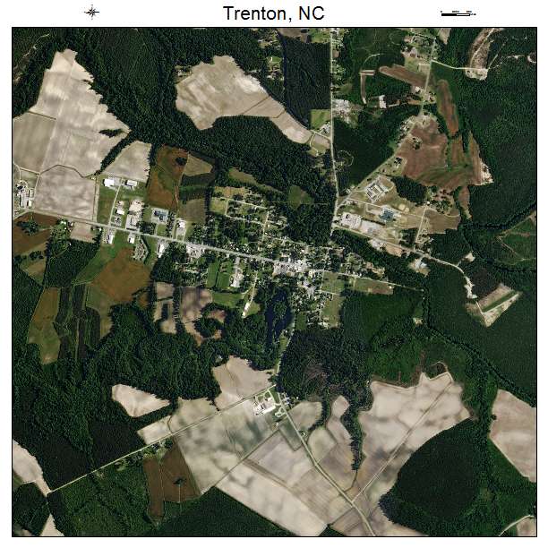 Trenton, NC air photo map
