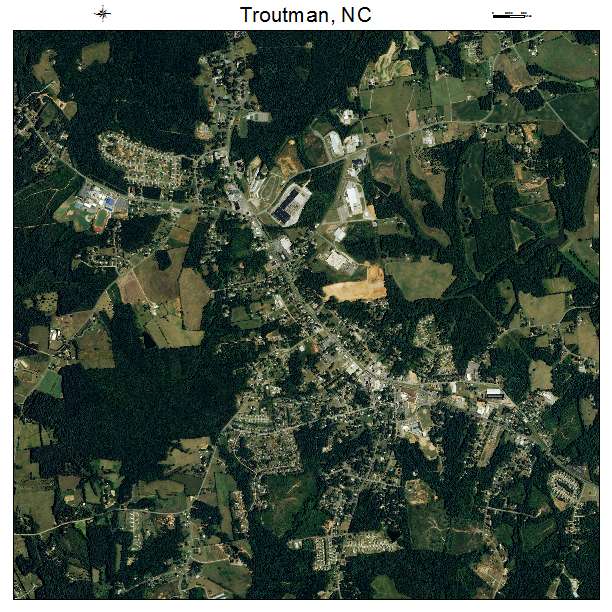 Troutman, NC air photo map