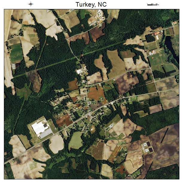 Turkey, NC air photo map