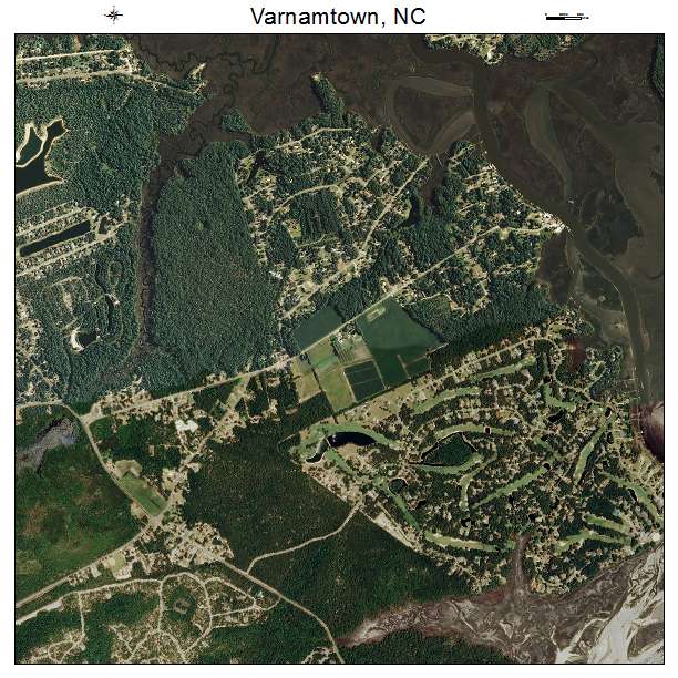 Varnamtown, NC air photo map