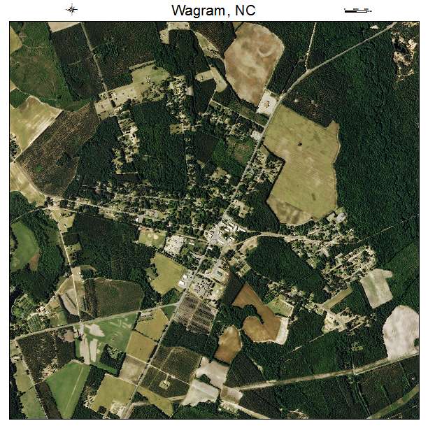 Wagram, NC air photo map