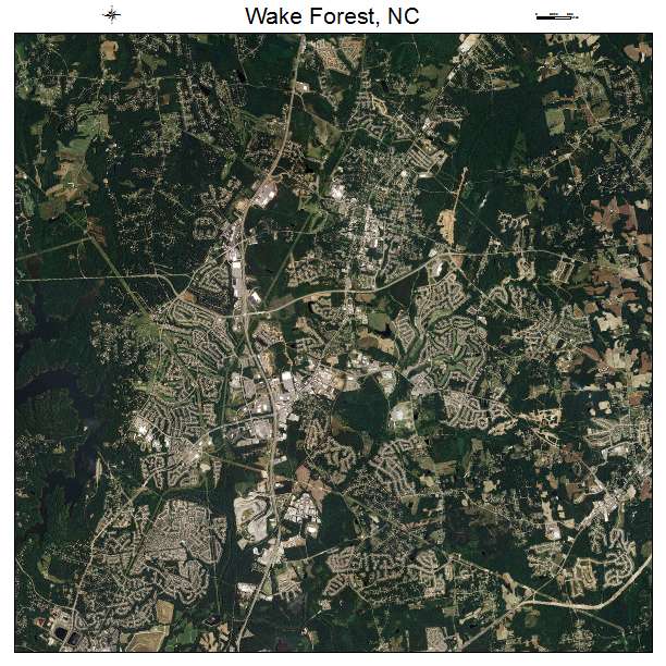 Wake Forest, NC air photo map