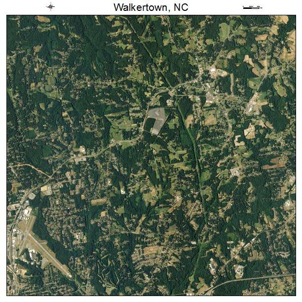 Walkertown, NC air photo map