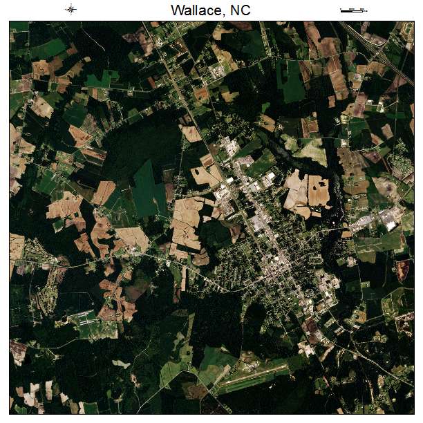 Wallace, NC air photo map