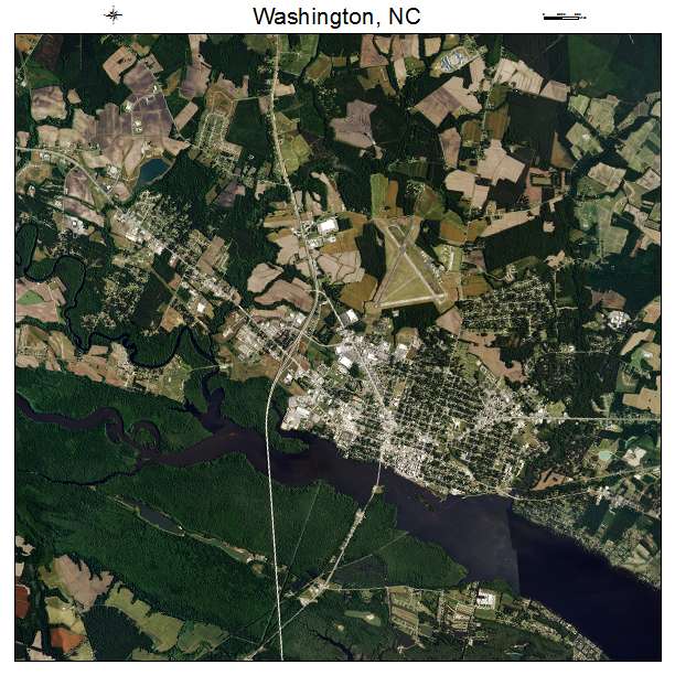 Washington, NC air photo map