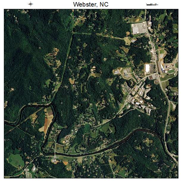 Webster, NC air photo map