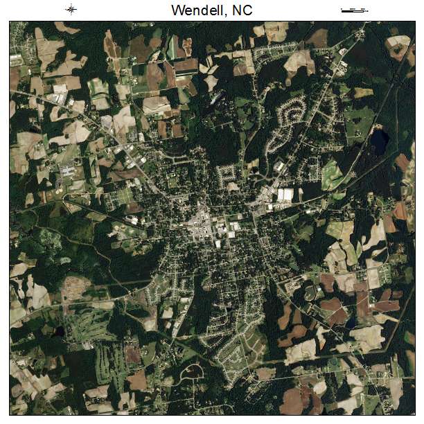 Wendell, NC air photo map