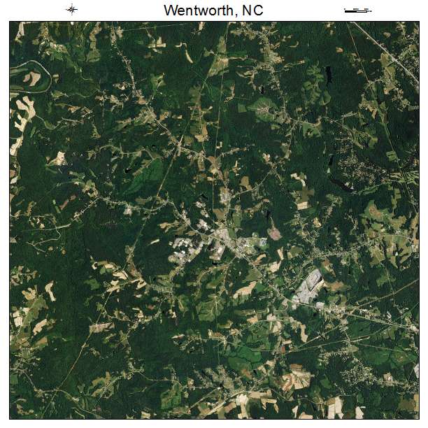 Wentworth, NC air photo map