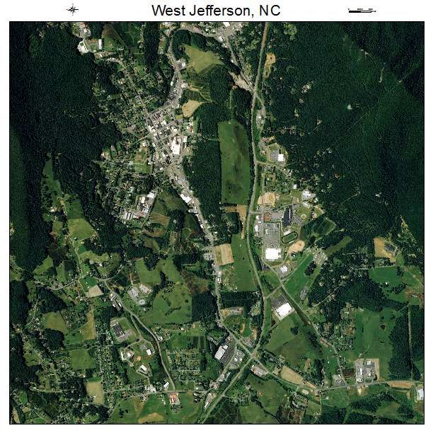 West Jefferson, NC air photo map