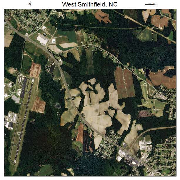 West Smithfield, NC air photo map