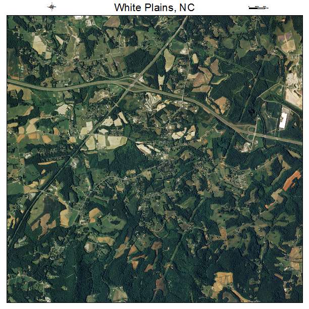 White Plains, NC air photo map
