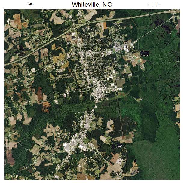 Whiteville, NC air photo map