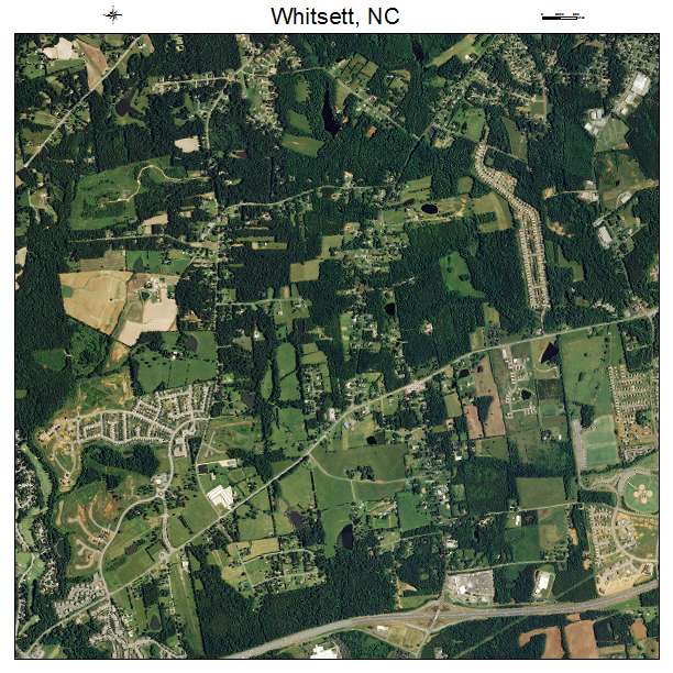 Whitsett, NC air photo map