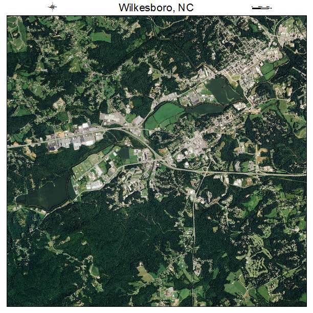 Wilkesboro, NC air photo map