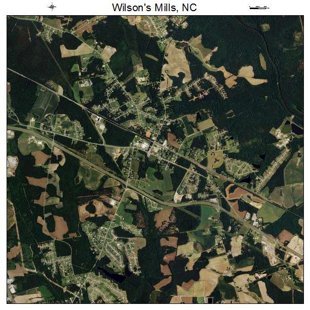 Wilsons Mills, NC air photo map