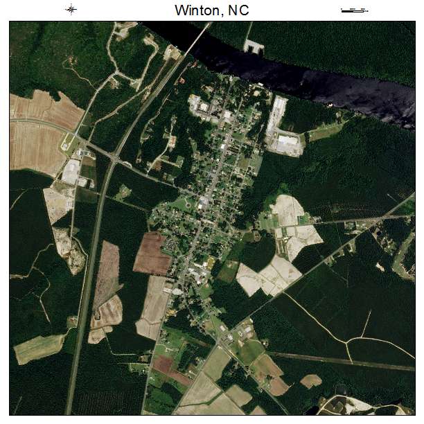 Winton, NC air photo map