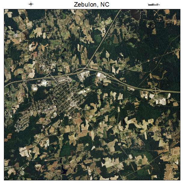 Zebulon, NC air photo map