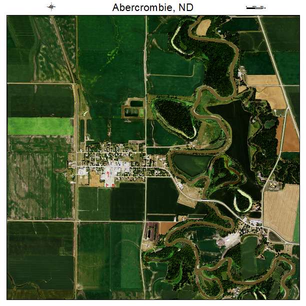 Abercrombie, ND air photo map