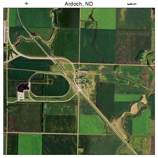 Ardoch, ND air photo map