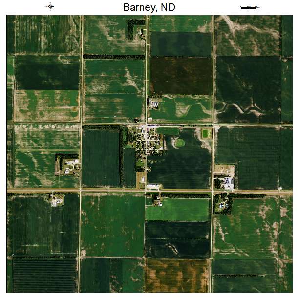 Barney, ND air photo map