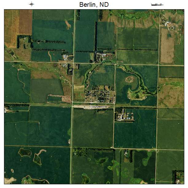 Berlin, ND air photo map