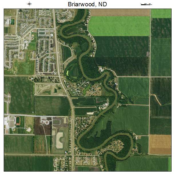 Briarwood, ND air photo map
