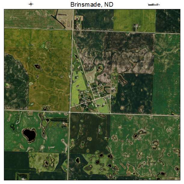 Brinsmade, ND air photo map