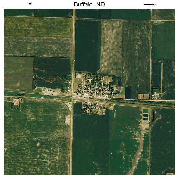 Buffalo, ND air photo map