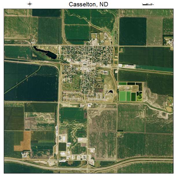 Casselton, ND air photo map