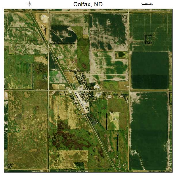 Colfax, ND air photo map