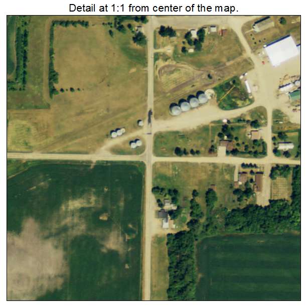 Alice, North Dakota aerial imagery detail