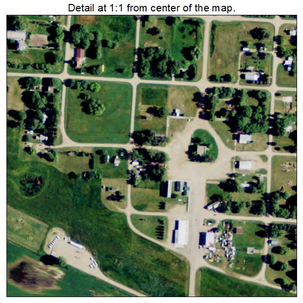 Antler, North Dakota aerial imagery detail