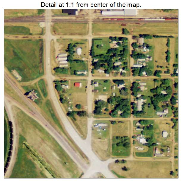 Ardoch, North Dakota aerial imagery detail