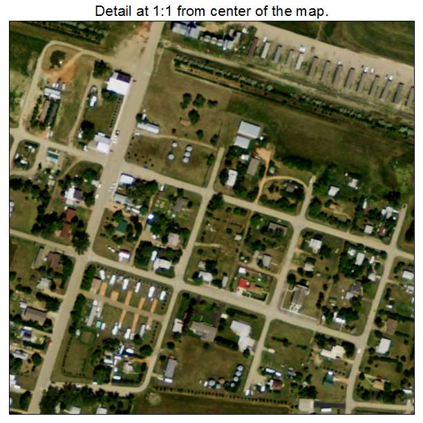 Arnegard, North Dakota aerial imagery detail