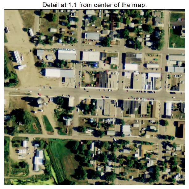 Ashley, North Dakota aerial imagery detail