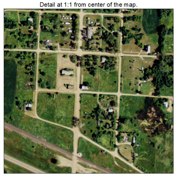 Balfour, North Dakota aerial imagery detail
