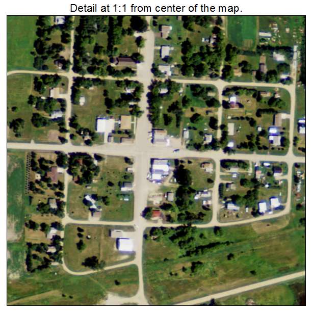 Balta, North Dakota aerial imagery detail