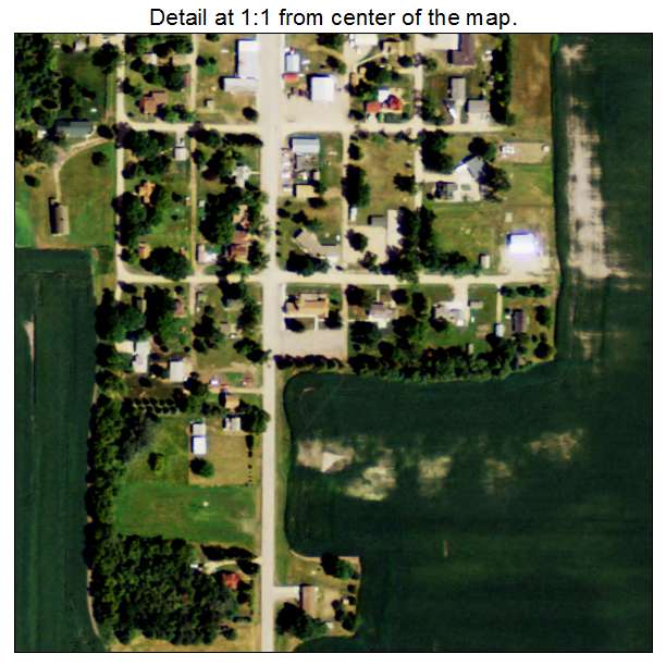 Barney, North Dakota aerial imagery detail