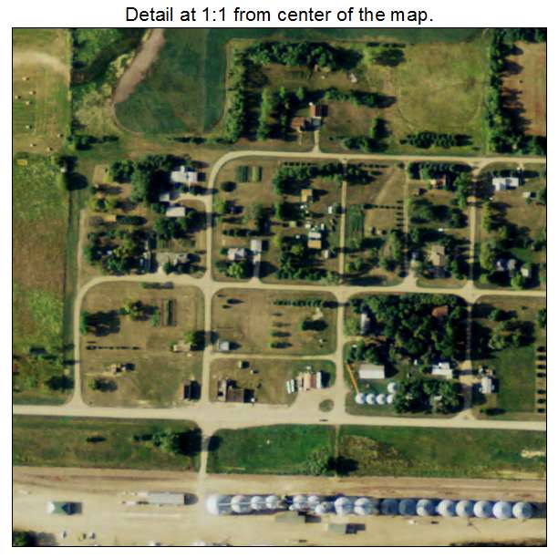 Berlin, North Dakota aerial imagery detail