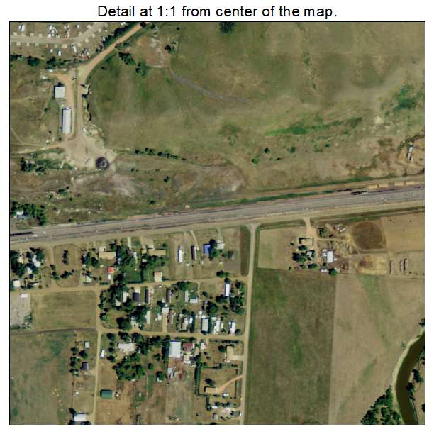 Beulah, North Dakota aerial imagery detail