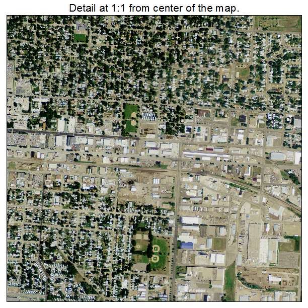 Bismarck, North Dakota aerial imagery detail