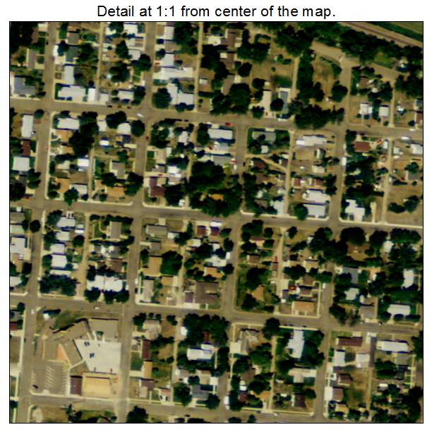 Bowman, North Dakota aerial imagery detail