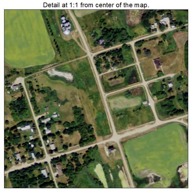 Brinsmade, North Dakota aerial imagery detail