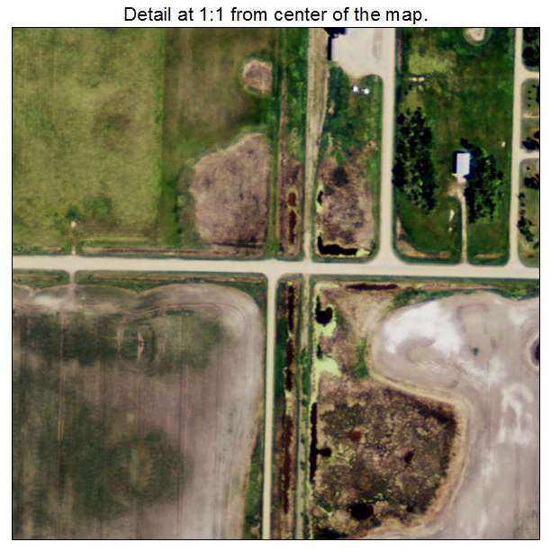 Brocket, North Dakota aerial imagery detail