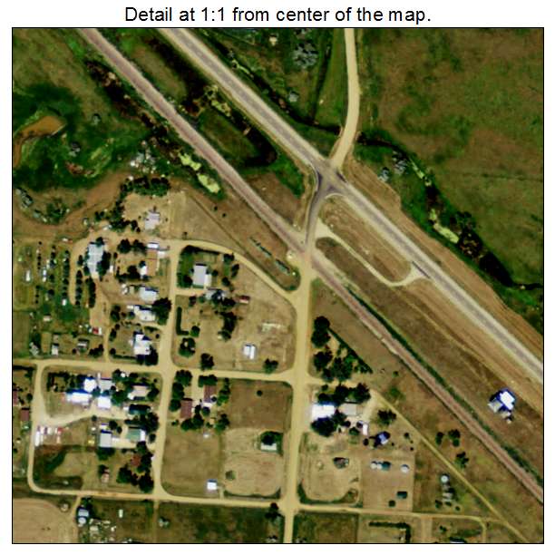 Bucyrus, North Dakota aerial imagery detail