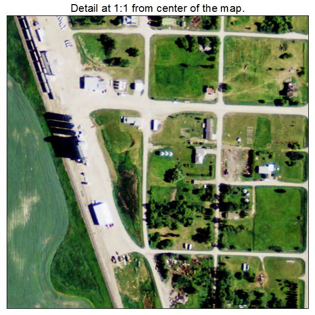 Calvin, North Dakota aerial imagery detail