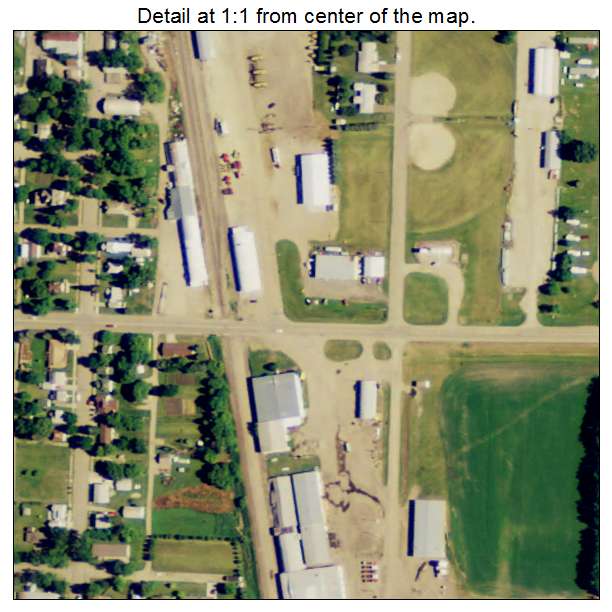 Cando, North Dakota aerial imagery detail