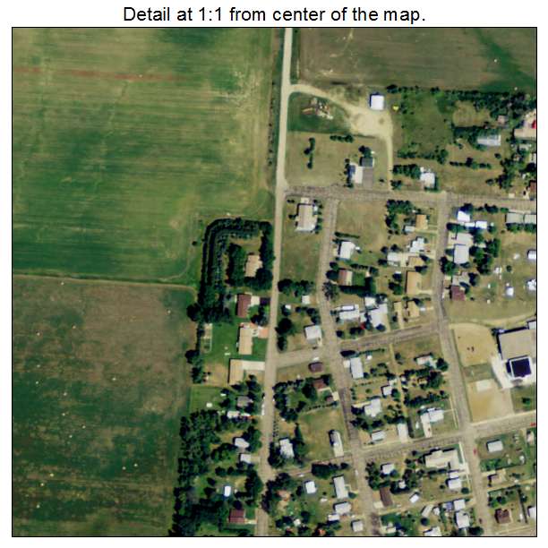 Carson, North Dakota aerial imagery detail